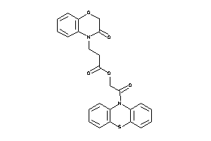 Image of 3-(3-keto-1,4-benzoxazin-4-yl)propionic Acid (2-keto-2-phenothiazin-10-yl-ethyl) Ester