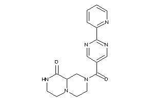 2-[2-(2-pyridyl)pyrimidine-5-carbonyl]-3,4,6,7,8,9a-hexahydro-1H-pyrazino[1,2-a]pyrazin-9-one