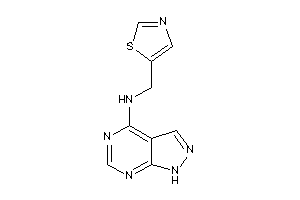 1H-pyrazolo[3,4-d]pyrimidin-4-yl(thiazol-5-ylmethyl)amine