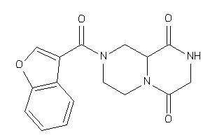 2-(benzofuran-3-carbonyl)-1,3,4,7,8,9a-hexahydropyrazino[1,2-a]pyrazine-6,9-quinone