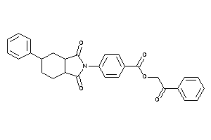 4-(1,3-diketo-5-phenyl-3a,4,5,6,7,7a-hexahydroisoindol-2-yl)benzoic Acid Phenacyl Ester