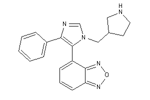 4-[5-phenyl-3-(pyrrolidin-3-ylmethyl)imidazol-4-yl]benzofurazan