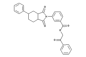 3-(1,3-diketo-5-phenyl-3a,4,5,6,7,7a-hexahydroisoindol-2-yl)benzoic Acid Phenacyl Ester