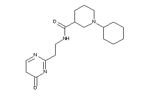 1-cyclohexyl-N-[2-(4-keto-5H-pyrimidin-2-yl)ethyl]nipecotamide