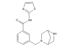 Image of 3-(2,5-diazabicyclo[2.2.1]heptan-5-ylmethyl)-N-thiazol-2-yl-benzamide