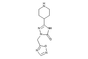 2-(1,2,4-oxadiazol-5-ylmethyl)-5-(4-piperidyl)-4H-1,2,4-triazol-3-one