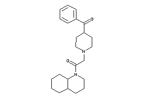 1-(3,4,4a,5,6,7,8,8a-octahydro-2H-quinolin-1-yl)-2-(4-benzoylpiperidino)ethanone