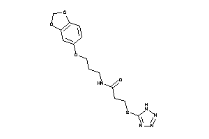 N-[3-(1,3-benzodioxol-5-yloxy)propyl]-3-(1H-tetrazol-5-ylthio)propionamide