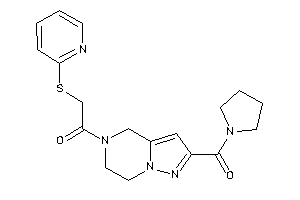 2-(2-pyridylthio)-1-[2-(pyrrolidine-1-carbonyl)-6,7-dihydro-4H-pyrazolo[1,5-a]pyrazin-5-yl]ethanone