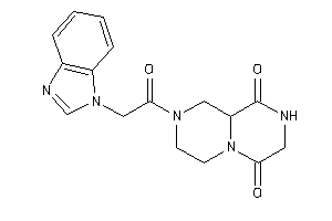 2-[2-(benzimidazol-1-yl)acetyl]-1,3,4,7,8,9a-hexahydropyrazino[1,2-a]pyrazine-6,9-quinone