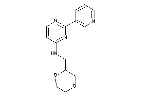 1,4-dioxan-2-ylmethyl-[2-(3-pyridyl)pyrimidin-4-yl]amine