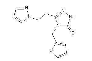 4-(2-furfuryl)-3-(2-pyrazol-1-ylethyl)-1H-1,2,4-triazol-5-one