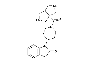 1-[1-(2,3,3a,4,5,6-hexahydro-1H-pyrrolo[3,4-c]pyrrole-6a-carbonyl)-4-piperidyl]oxindole