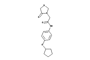 N-[4-(cyclopentoxy)phenyl]-2-(4-ketothiazolidin-3-yl)acetamide