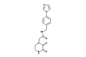 2-(2,3-diketopiperazino)-N-(4-imidazol-1-ylbenzyl)acetamide