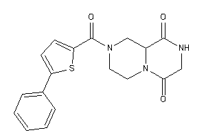 2-(5-phenylthiophene-2-carbonyl)-1,3,4,7,8,9a-hexahydropyrazino[1,2-a]pyrazine-6,9-quinone