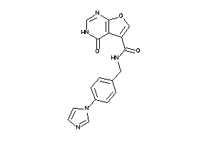 N-(4-imidazol-1-ylbenzyl)-4-keto-3H-furo[2,3-d]pyrimidine-5-carboxamide