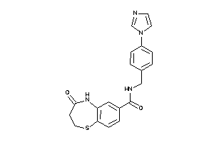 N-(4-imidazol-1-ylbenzyl)-4-keto-3,5-dihydro-2H-1,5-benzothiazepine-7-carboxamide