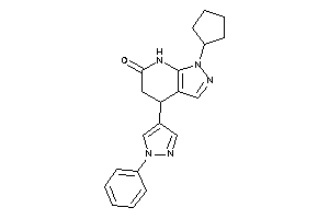 1-cyclopentyl-4-(1-phenylpyrazol-4-yl)-5,7-dihydro-4H-pyrazolo[3,4-b]pyridin-6-one