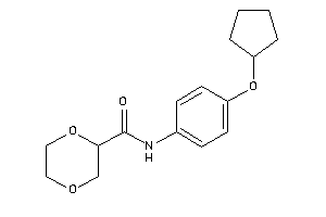 N-[4-(cyclopentoxy)phenyl]-1,4-dioxane-2-carboxamide