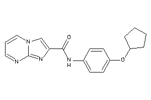 N-[4-(cyclopentoxy)phenyl]imidazo[1,2-a]pyrimidine-2-carboxamide