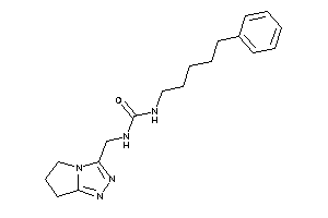 1-(6,7-dihydro-5H-pyrrolo[2,1-c][1,2,4]triazol-3-ylmethyl)-3-(5-phenylpentyl)urea