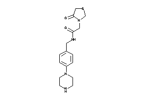 2-(4-ketothiazolidin-3-yl)-N-(4-piperazinobenzyl)acetamide