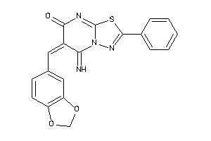 5-imino-2-phenyl-6-piperonylidene-[1,3,4]thiadiazolo[3,2-a]pyrimidin-7-one