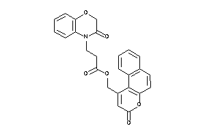 3-(3-keto-1,4-benzoxazin-4-yl)propionic Acid (3-ketobenzo[f]chromen-1-yl)methyl Ester