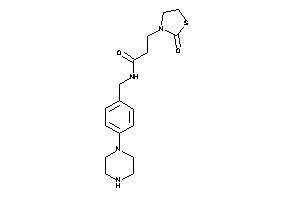 3-(2-ketothiazolidin-3-yl)-N-(4-piperazinobenzyl)propionamide