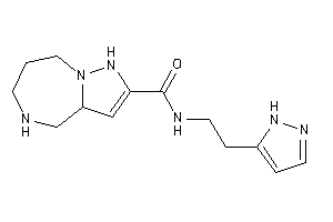 N-[2-(1H-pyrazol-5-yl)ethyl]-3a,4,5,6,7,8-hexahydro-1H-pyrazolo[1,5-a][1,4]diazepine-2-carboxamide