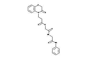 Image of 3-(3-keto-1,4-benzoxazin-4-yl)propionic Acid [2-[(2-anilino-2-keto-ethyl)amino]-2-keto-ethyl] Ester