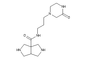 N-[3-(3-ketopiperazino)propyl]-2,3,3a,4,5,6-hexahydro-1H-pyrrolo[3,4-c]pyrrole-6a-carboxamide
