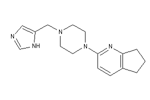 2-[4-(1H-imidazol-5-ylmethyl)piperazino]-1-pyrindan