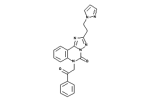 6-phenacyl-2-(2-pyrazol-1-ylethyl)-[1,2,4]triazolo[1,5-c]quinazolin-5-one