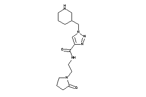 N-[2-(2-ketopyrrolidino)ethyl]-1-(3-piperidylmethyl)triazole-4-carboxamide