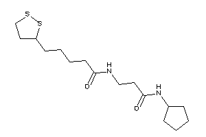 Image of N-[3-(cyclopentylamino)-3-keto-propyl]-5-(dithiolan-3-yl)valeramide