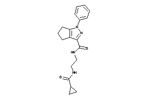 N-[2-(cyclopropanecarbonylamino)ethyl]-1-phenyl-5,6-dihydro-4H-cyclopenta[c]pyrazole-3-carboxamide