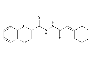 N'-(2-cyclohexylideneacetyl)-2,3-dihydro-1,4-benzodioxine-3-carbohydrazide