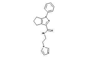 N-(2-imidazol-1-ylethyl)-1-phenyl-5,6-dihydro-4H-cyclopenta[c]pyrazole-3-carboxamide