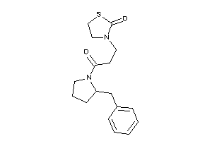 3-[3-(2-benzylpyrrolidino)-3-keto-propyl]thiazolidin-2-one