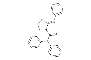 2,2-diphenyl-1-(2-phenyliminothiazolidin-3-yl)ethanone