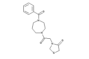 3-[2-(4-benzoyl-1,4-diazepan-1-yl)-2-keto-ethyl]thiazolidin-4-one