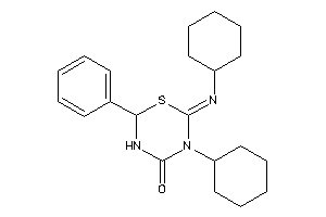 3-cyclohexyl-2-cyclohexylimino-6-phenyl-1,3,5-thiadiazinan-4-one