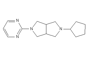 2-cyclopentyl-5-(2-pyrimidyl)-1,3,3a,4,6,6a-hexahydropyrrolo[3,4-c]pyrrole