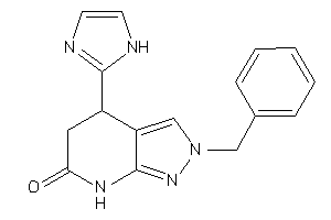 Image of 2-benzyl-4-(1H-imidazol-2-yl)-5,7-dihydro-4H-pyrazolo[3,4-b]pyridin-6-one