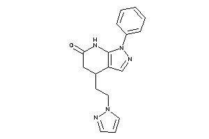 1-phenyl-4-(2-pyrazol-1-ylethyl)-5,7-dihydro-4H-pyrazolo[3,4-b]pyridin-6-one