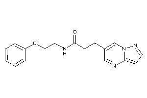 N-(2-phenoxyethyl)-3-pyrazolo[1,5-a]pyrimidin-6-yl-propionamide