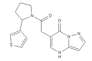 6-[2-keto-2-[2-(3-thienyl)pyrrolidino]ethyl]-4H-pyrazolo[1,5-a]pyrimidin-7-one