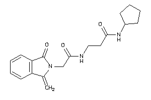 N-cyclopentyl-3-[[2-(1-keto-3-methylene-isoindolin-2-yl)acetyl]amino]propionamide